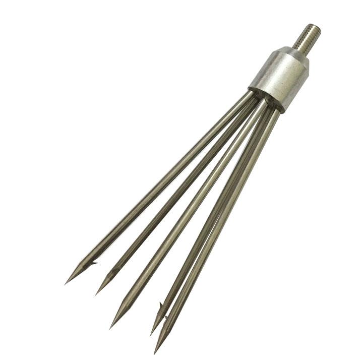 Dụng cụ bắt cá 5 chân có ngạch có cán 3M