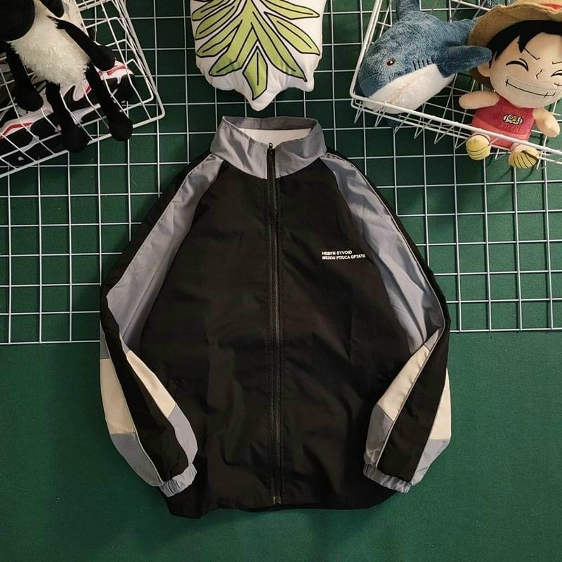 Áo Khoác Gió Nam Nữ Phối màu cá  tính Áo khoác unisex phong cách Hàn Quốc