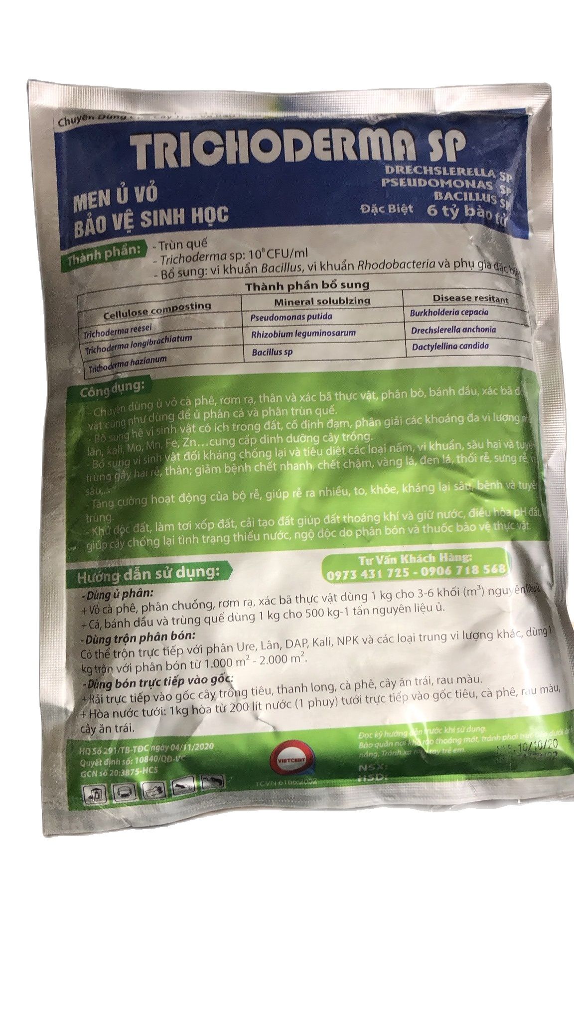 [HCM]TRICHODERMA - MEN Ủ PHÂN HỦY XÁC BÃ THỰC VẬT