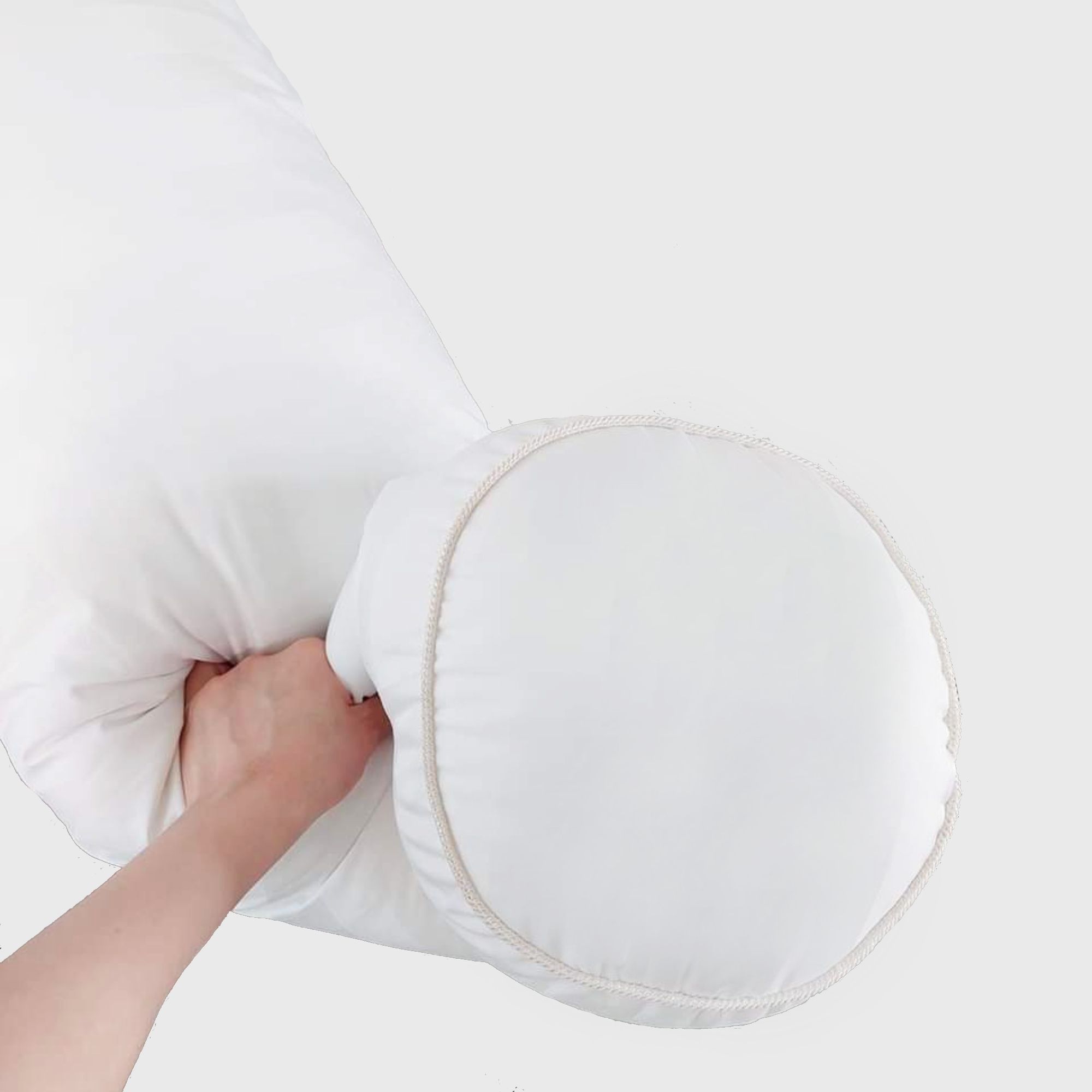 Ruột gối ôm An Lụa 35x100 cm bông lông vũ nhân tạo microfiber