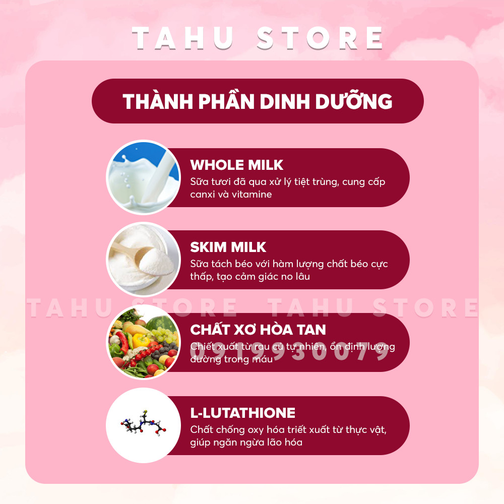 Bột hòa tan giảm cân vị Sữa Emo Detox thơm ngon - TAHU