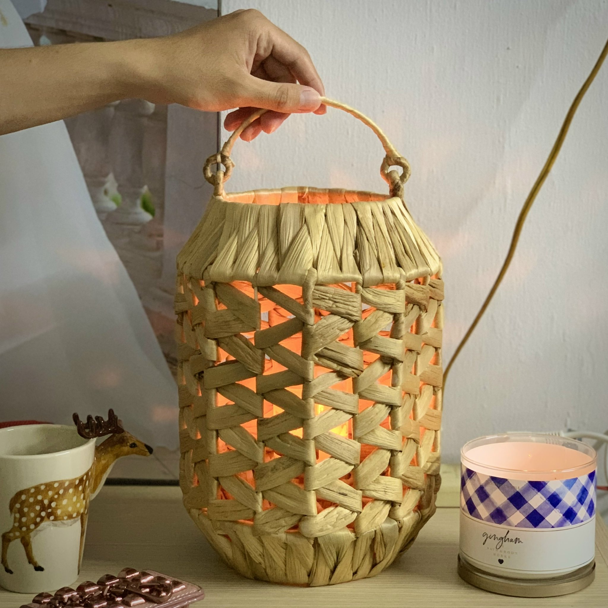 [Lubi Home] - Lồng đèn trang trí lục bình - đơn giản, mộc mạc