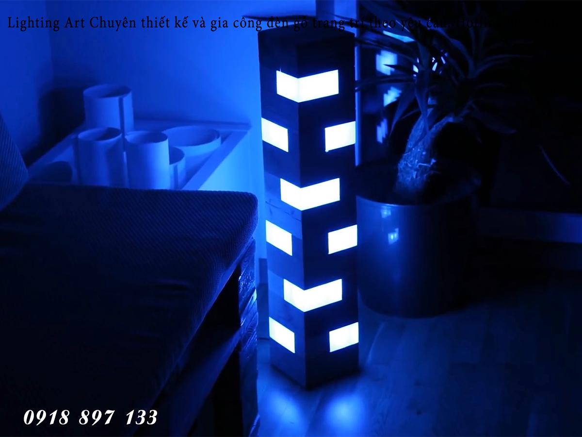 Đèn Gỗ Để Bàn Table Lamp Art Box