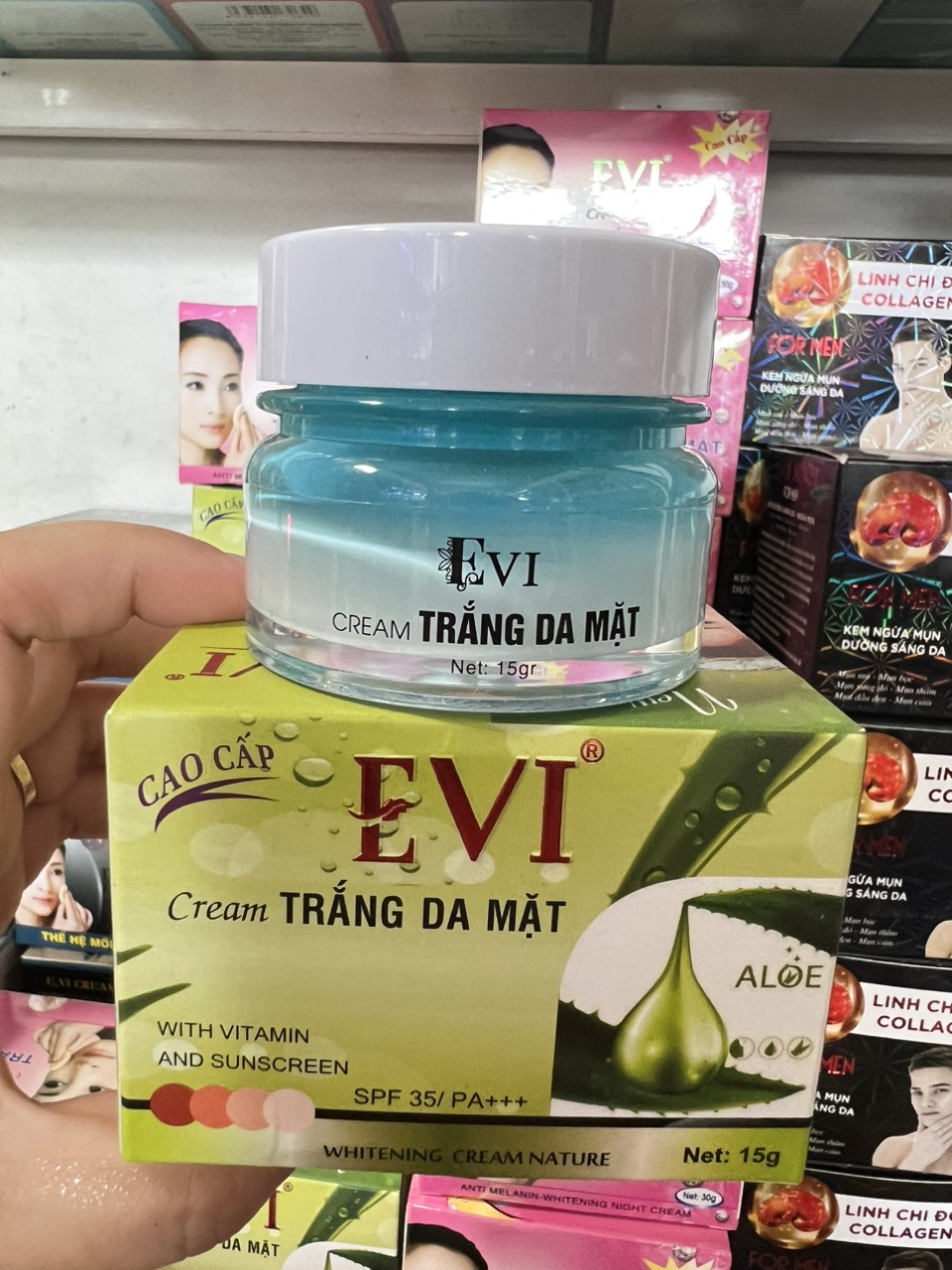 Kem Evi Trắng Da Mặt 30g mẫu mới 15g