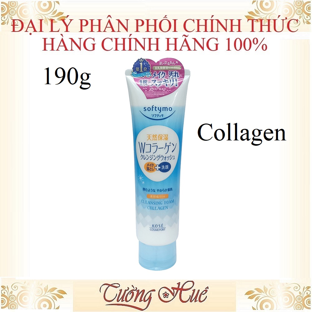 Sữa rửa mặt tạo bọt săn da kose cleansing foam collagen - 190g