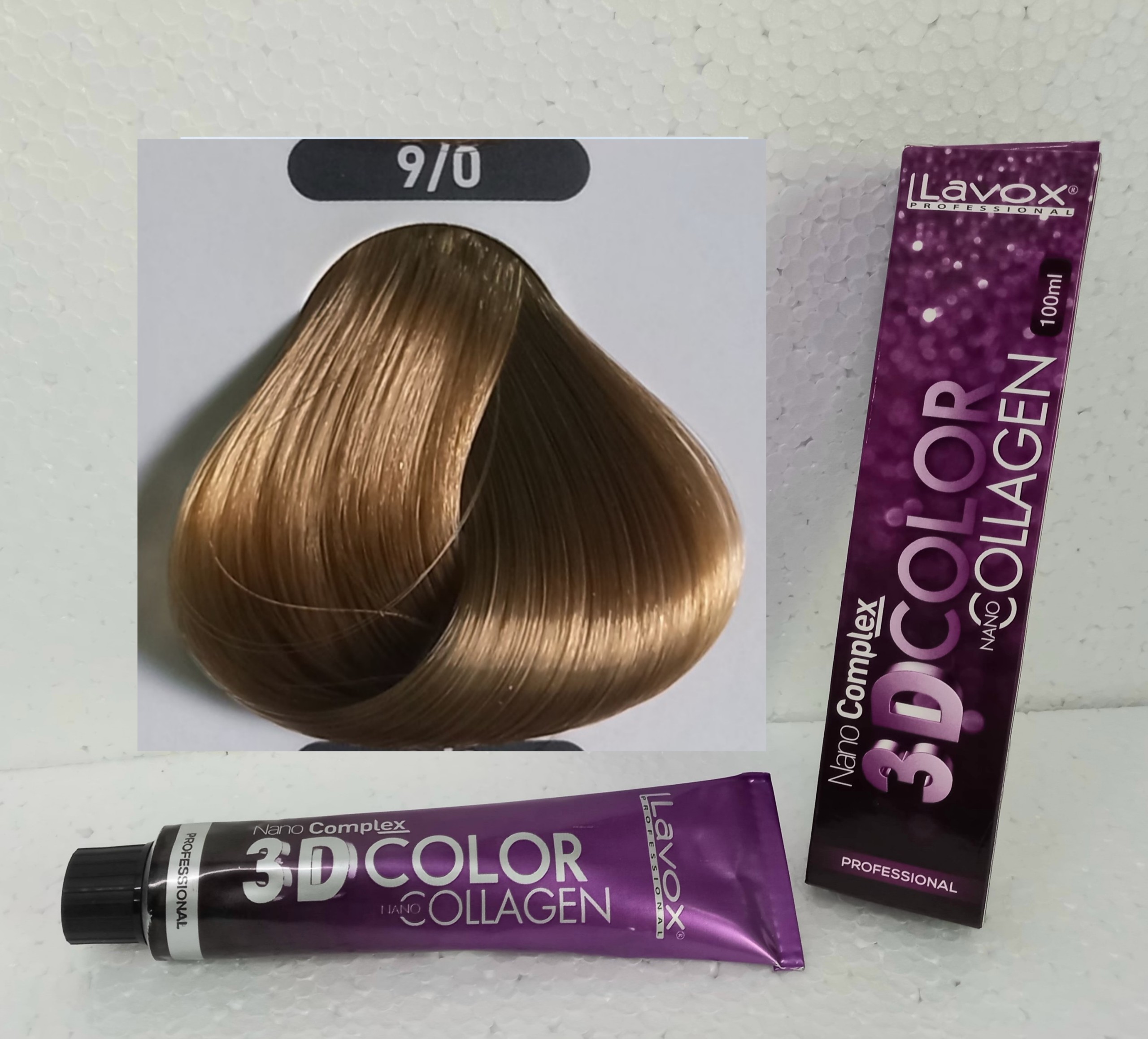 Nhuộm tóc lavox MÀU LẠNH TỰ NHIÊN (TẶNG KÈM OXY TRỢ NHUỘM) nhuộm lavox tím Natural very light blone 3D Nano Collagen