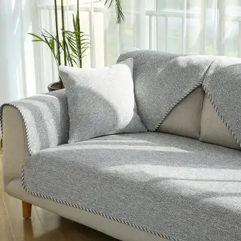 Coarse Cloth Sofa Cover Full Cover Backrest Towel Living Room Flax