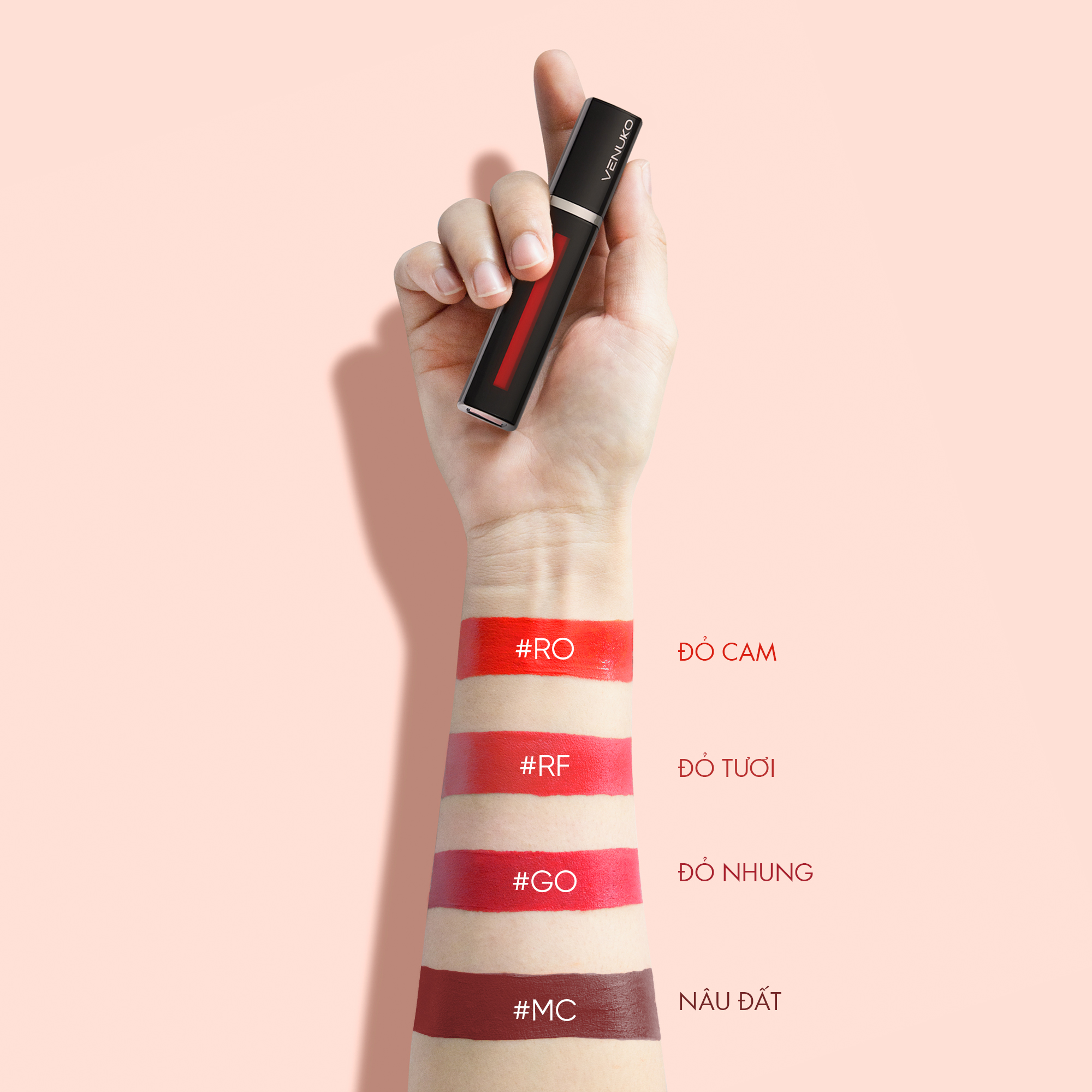 Son Venuko Tint 5ml màu đỏ tươi - RF