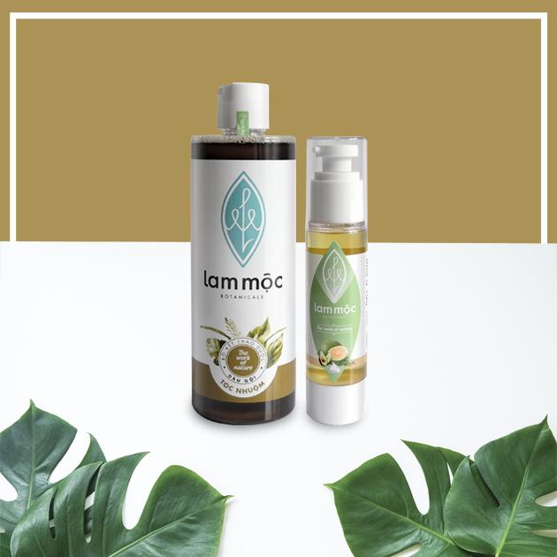 Combo bộ sản phẩm phục hồi tóc hư tổn - Lam Mộc
