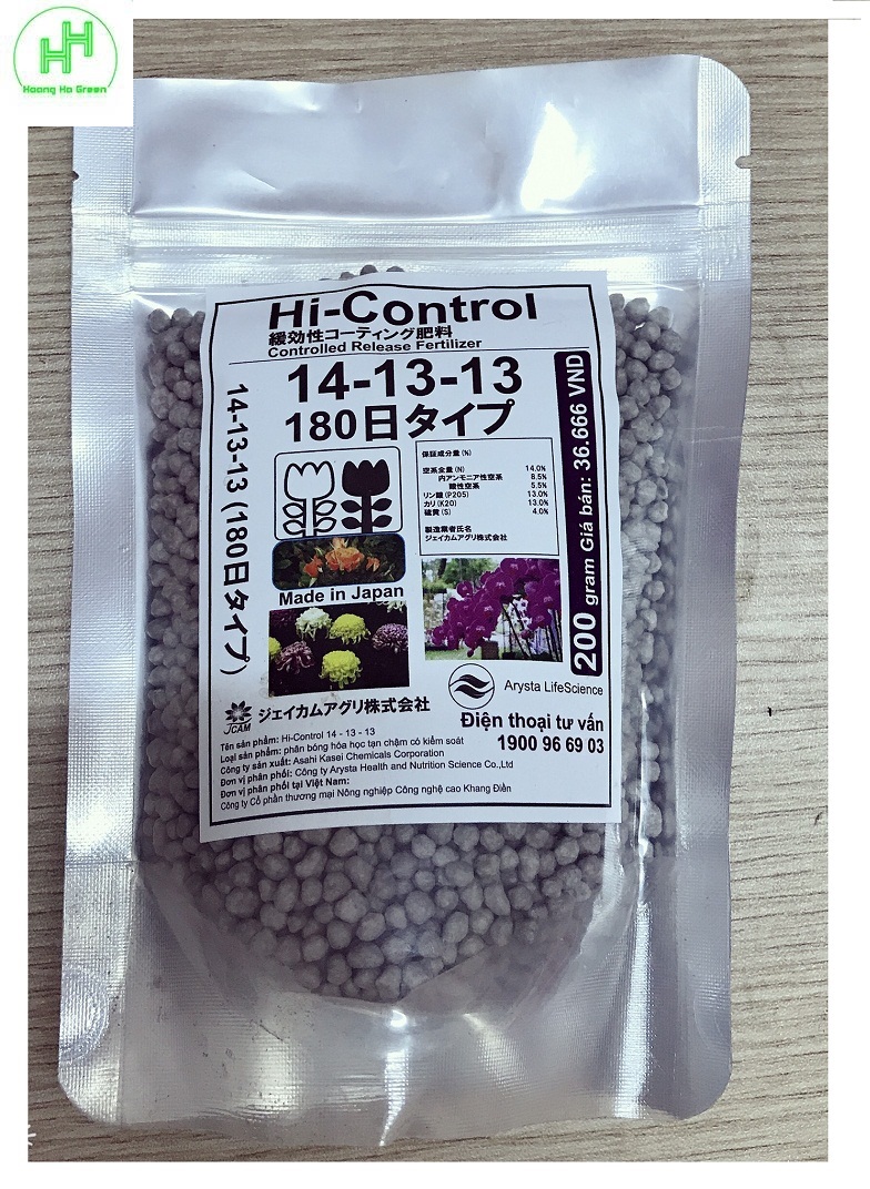 Phân Chì Tan Chậm Nhật Bản Hi-Control 14-13-13 Gói 200g