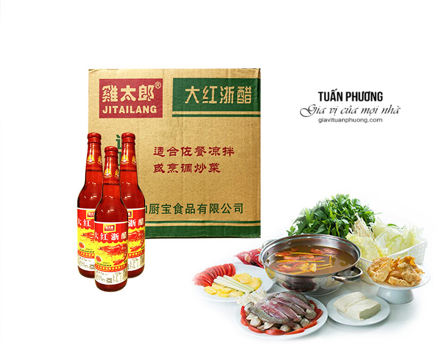 Dấm Tôm ( Dấm Hồng ) 620ml ( Chai )