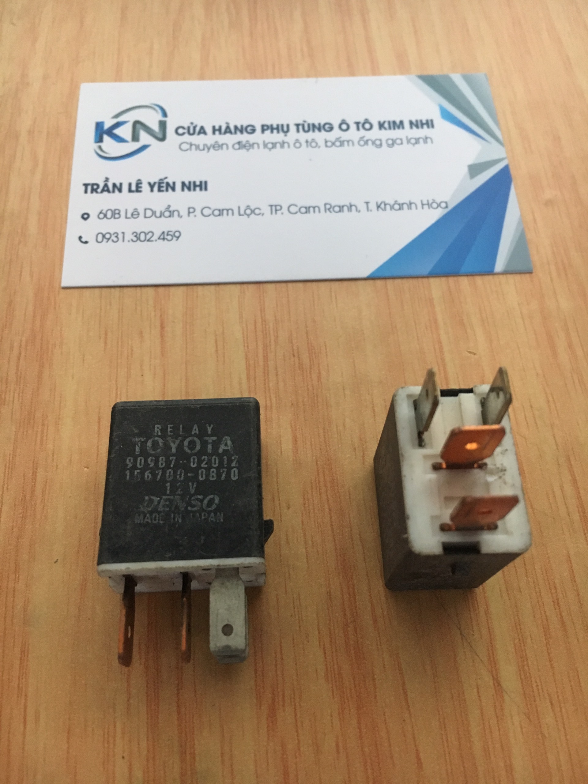 Relay denso japan 12v 4 chân hàng bãi.