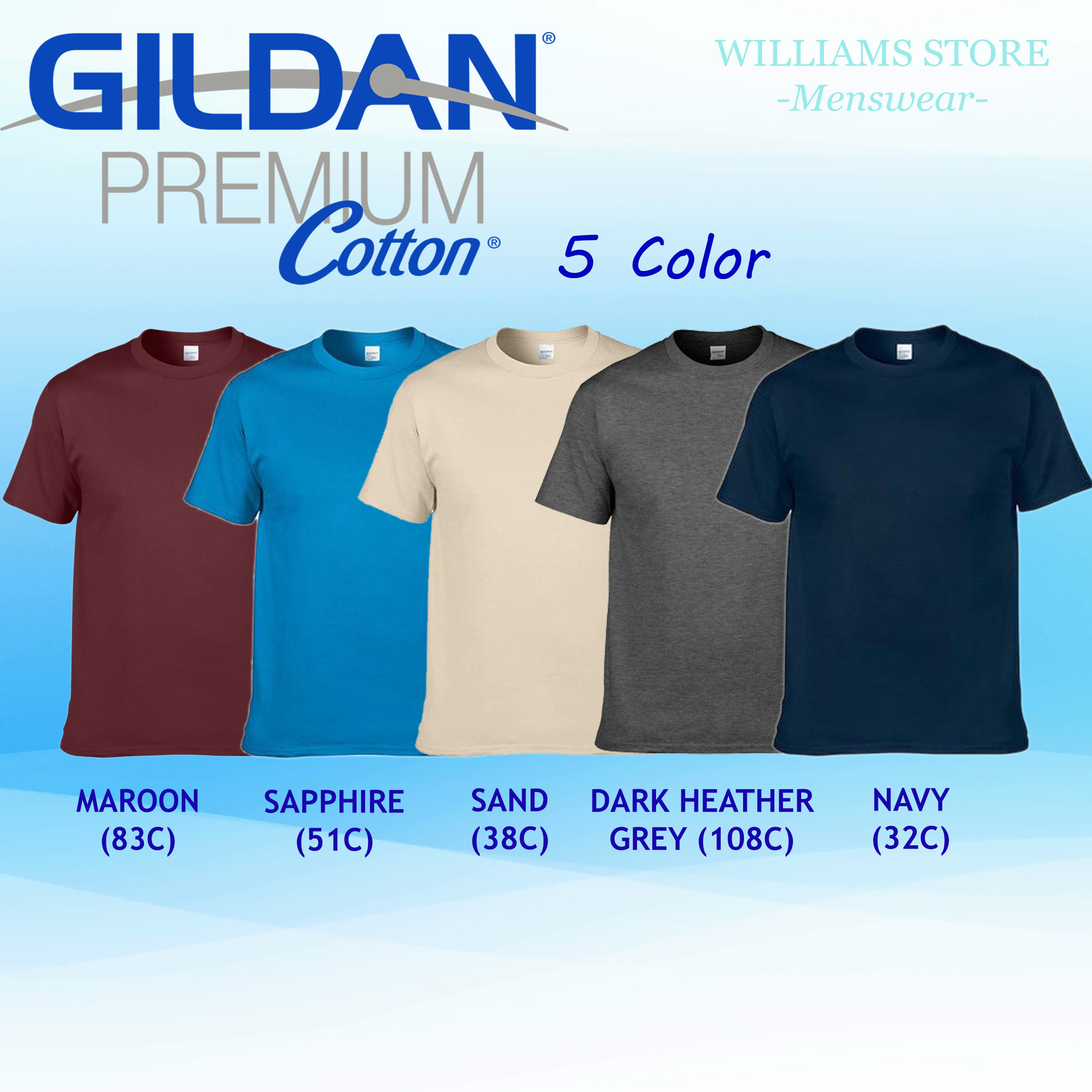 Áo thun Gildan Premium Cotton (Album 2 - Nhiều màu)
