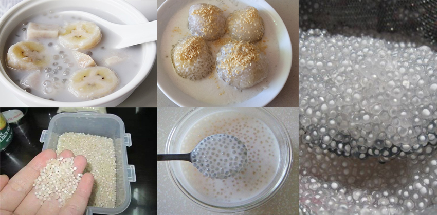 500g Bột báng nấu chè làm bánh
