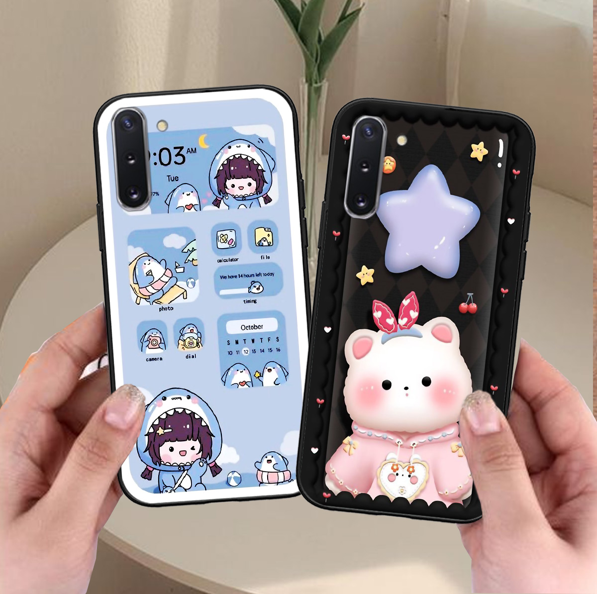Ốp Samsung Note 10 / Note 10 Plus / Note 10+ in hình gấu 3D sêu dễ thương cute