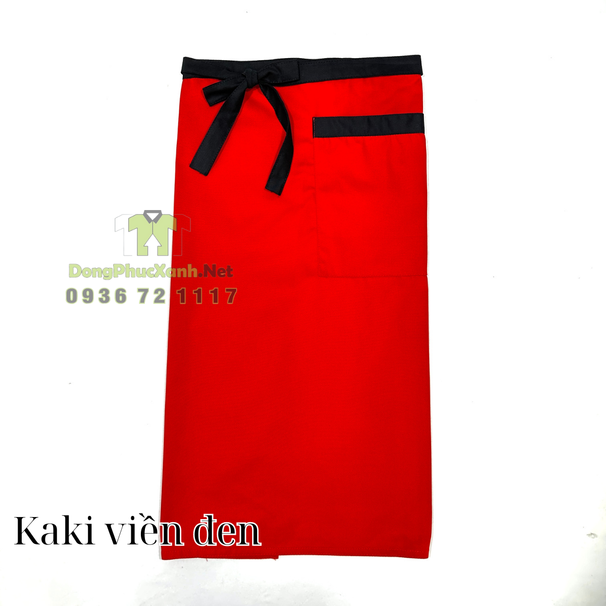 Tạp dề màu Đỏ Đô Hàng Cao Cấp