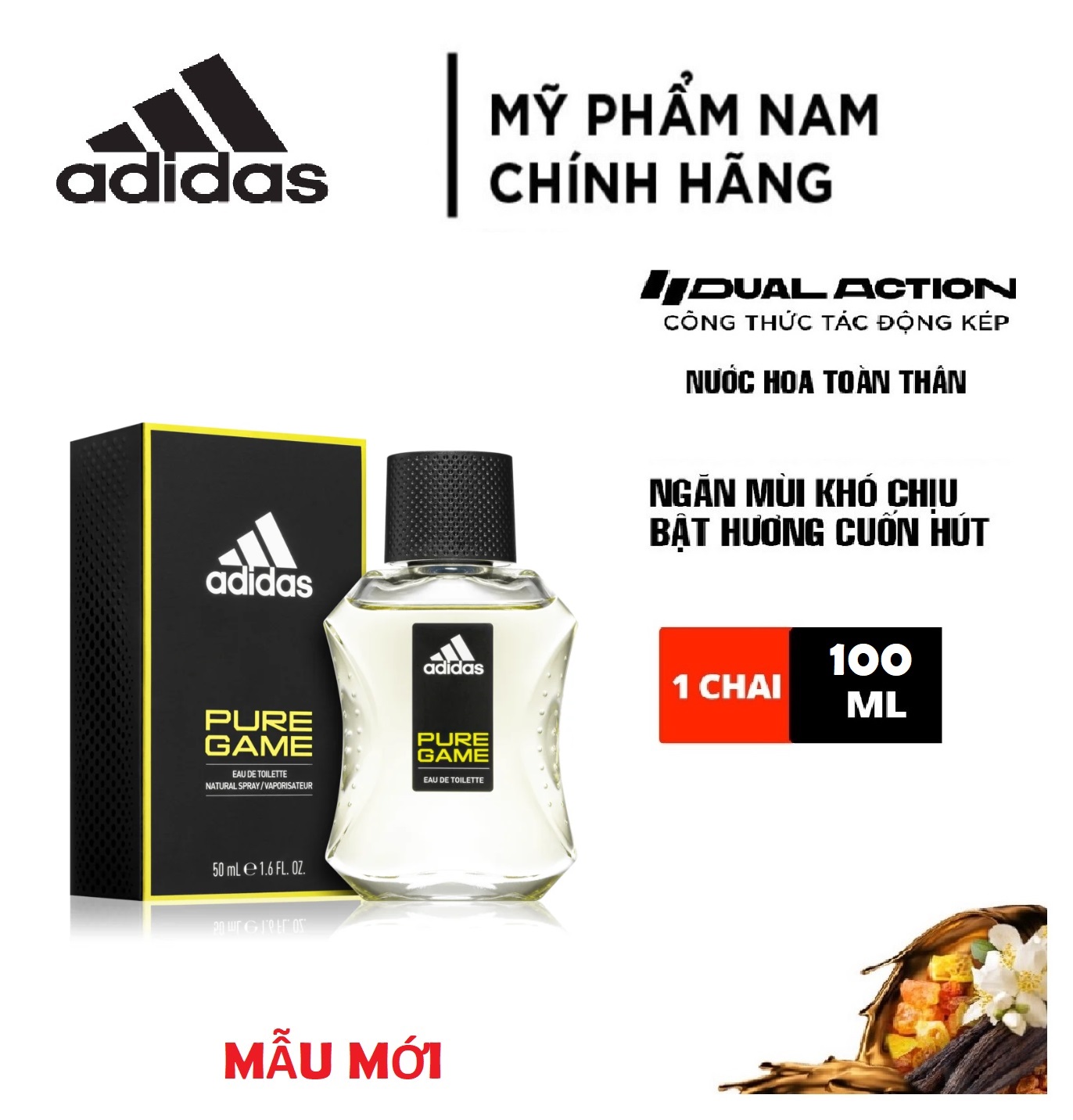 Nước Hoa Nam Adidas Eau de toilette 100 ml