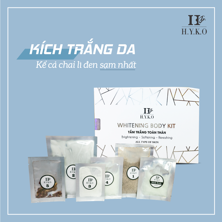 SET TẮM TRẮNG BODY HYKO