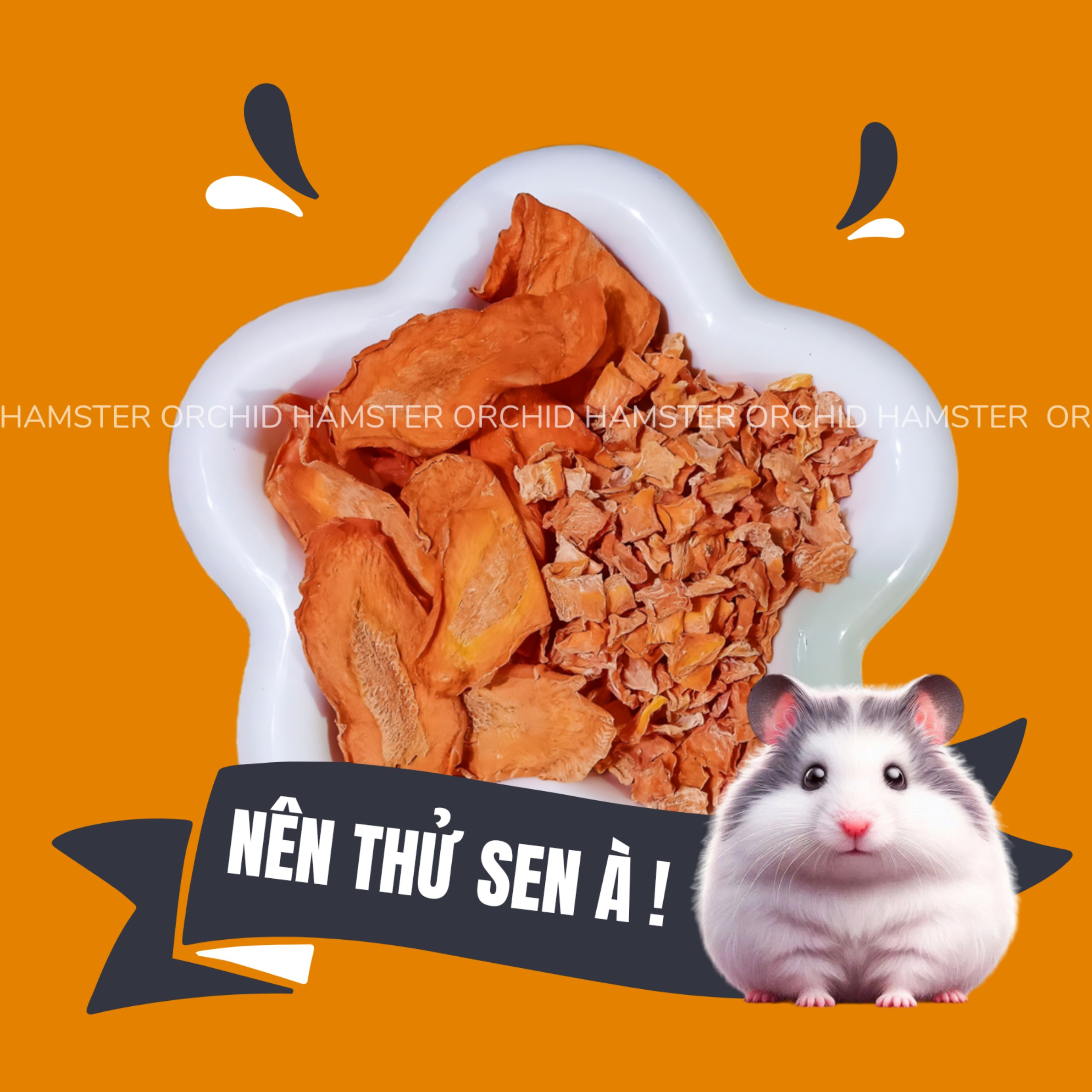 Cà Rốt Sấy Khô Hamster/Sóc/Thỏ/Bọ/Nhím Và Thú Nhỏ Bổ Sung Vitamin - Chất Xơ Cần Thiết