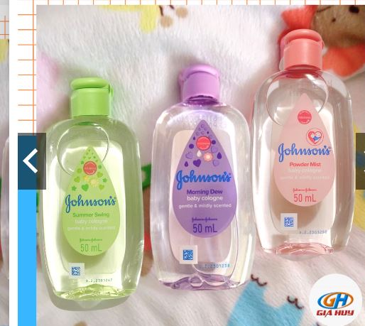 Nước hoa cho bé Johnson s Baby nhiều mùi hương 50mlĐược chứng minh lâm