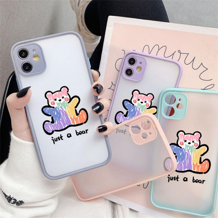 Ốp Lưng Nhám Chống Sock Va Đập Bảo Vệ Camera Just a Bear