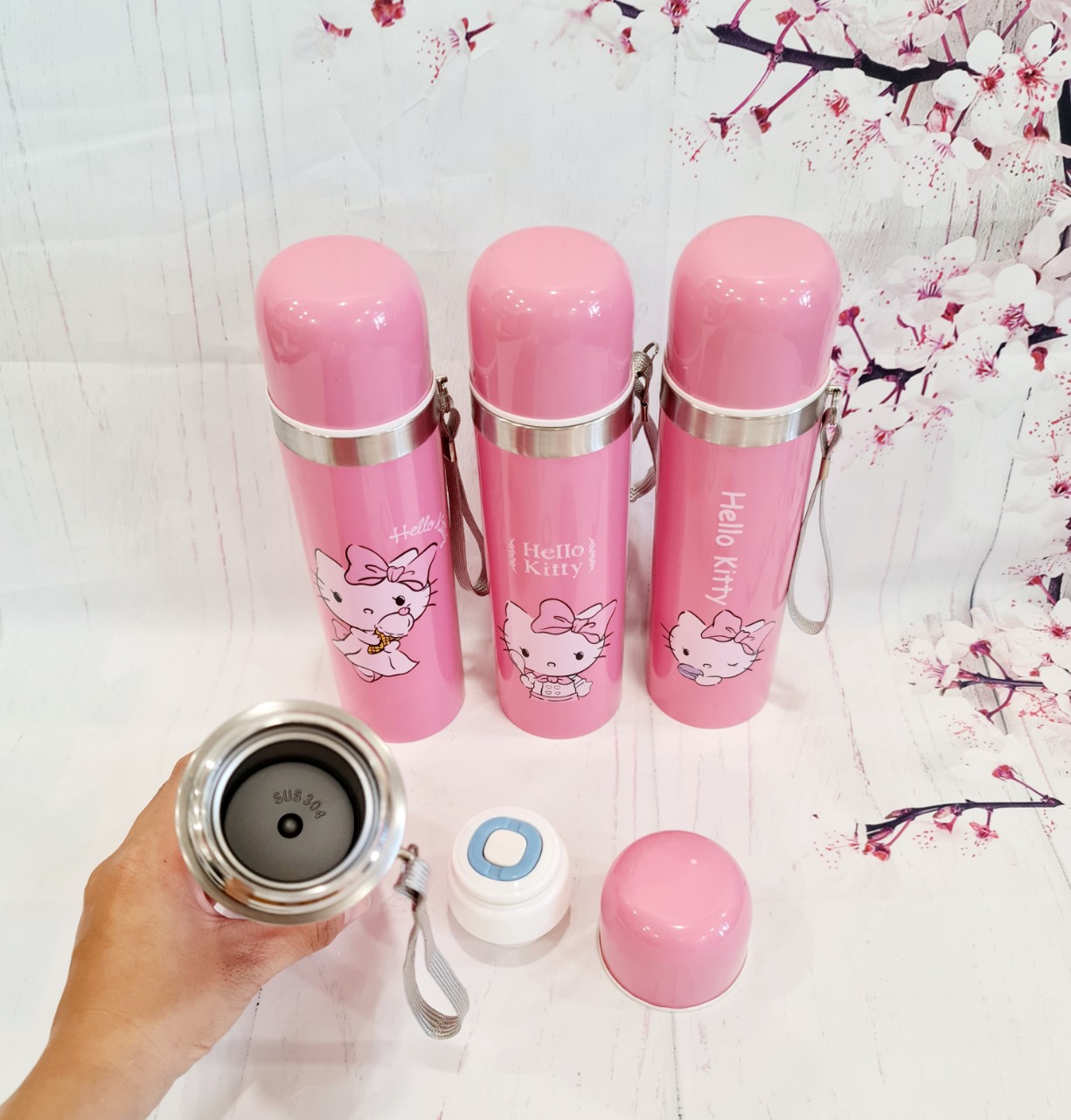 Bình giữ nhiệt hello kitty - bình giữ nhiệt helo kity
