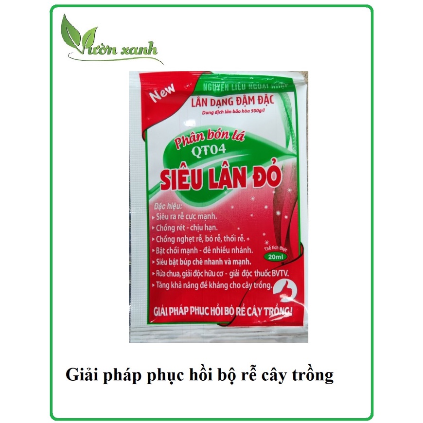 20ml- Siêu lân đỏ đậm đặc- cây khỏe, rễ mạnh
