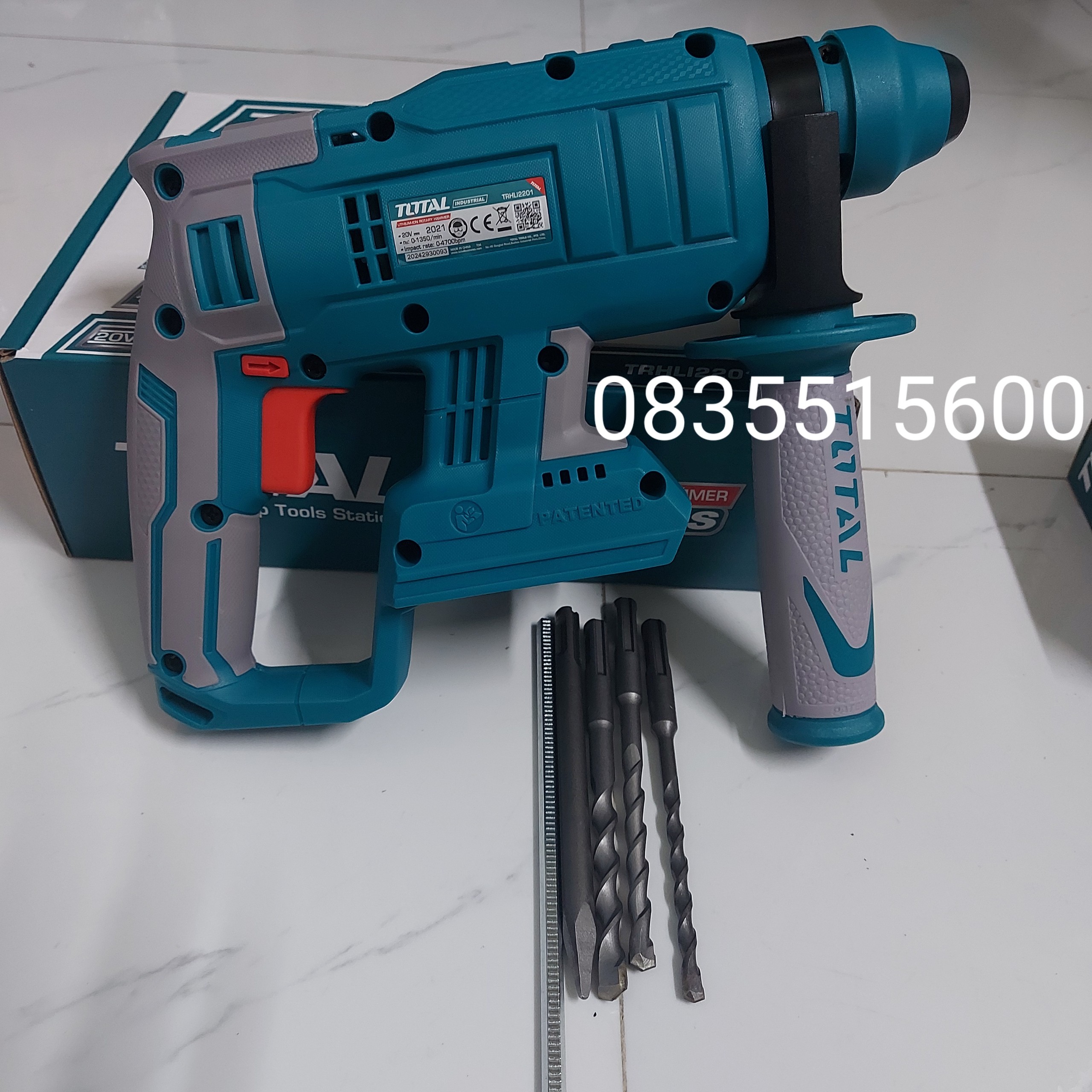MÁY KHOAN ĐỤC BÊ TÔNG 20V TOTAL TRHLI2201