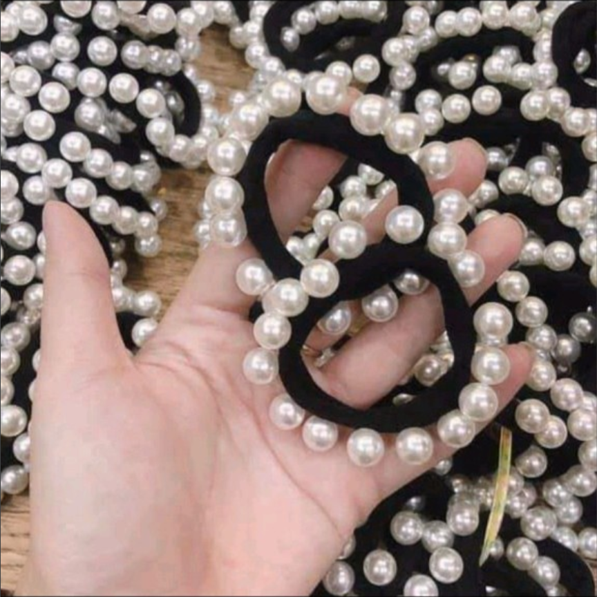 Luxurious Beaded Hair Tie