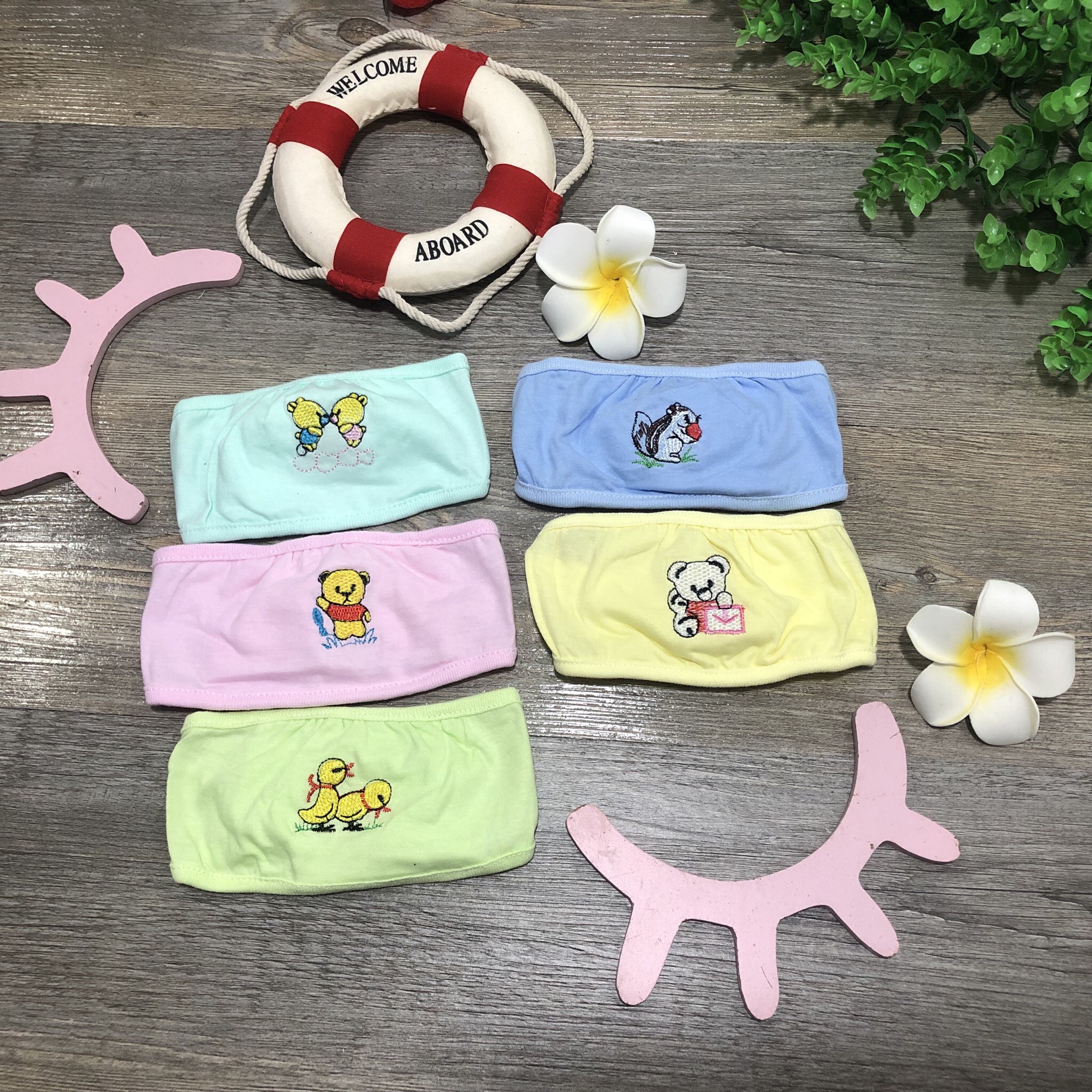 Che thóp sơ sinh cotton cho bé,giữ ấm vùng đầu cho bé