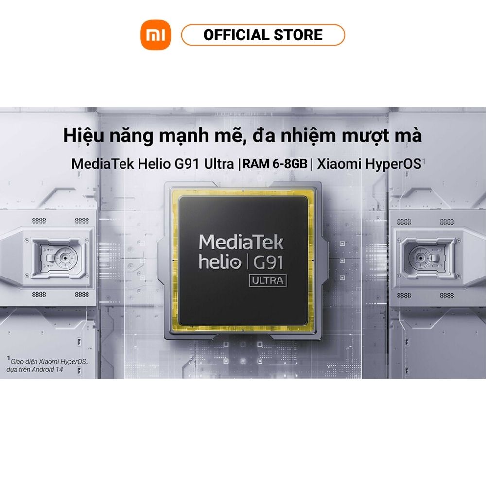 Điện thoại thông minh POCO M6 (6+128GB | 8+256GB) | Màn hình FHD+ 6,79" 90Hz | MediaTek Helio G91Ultra | Camera 108MP