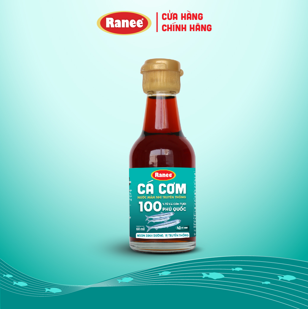 {Đơn 199k tặng hộp bơ -399k tặng vá gỗ} Nước mắm nhĩ dinh dưỡng Ranee Cá Cơm 40 ĐỘ ĐẠM chai 60ml