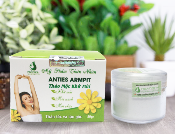 Bột khử mùi hôi nách hôi chân ngân bình