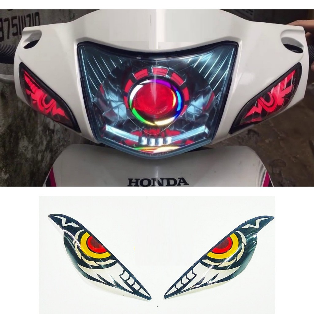 Meka audi Wave có dây led