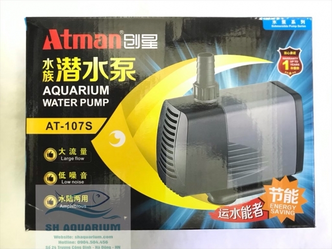 [HOÀN TIỀN 10%]MÁY BƠM CHÌM ATMAN THẾ HỆ MỚI 107S