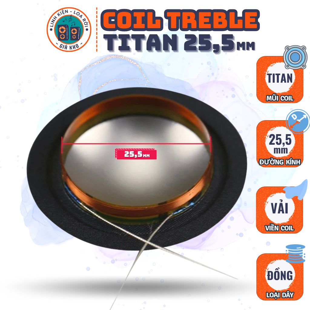 Coil treble 24,5 & 25,5- coil titan treble speaker bmw