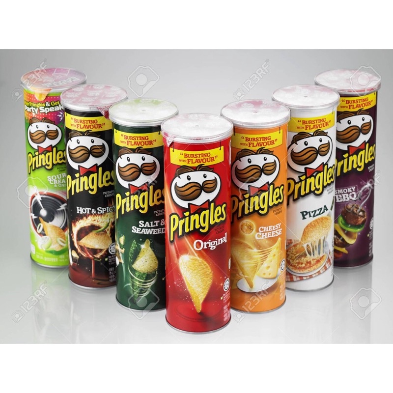 [7 Vị] Snack Khoai Tây Chiên Pringles 110gr