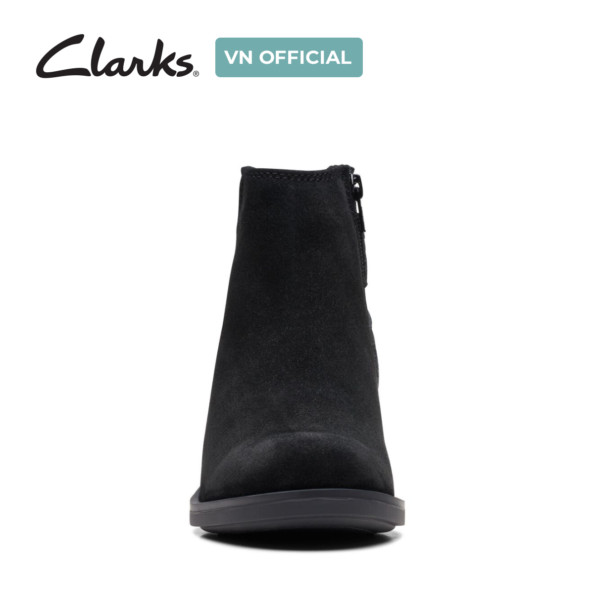 Giày Bốt Cao Gót Da Lộn Nữ Clarks - Memi Buckle