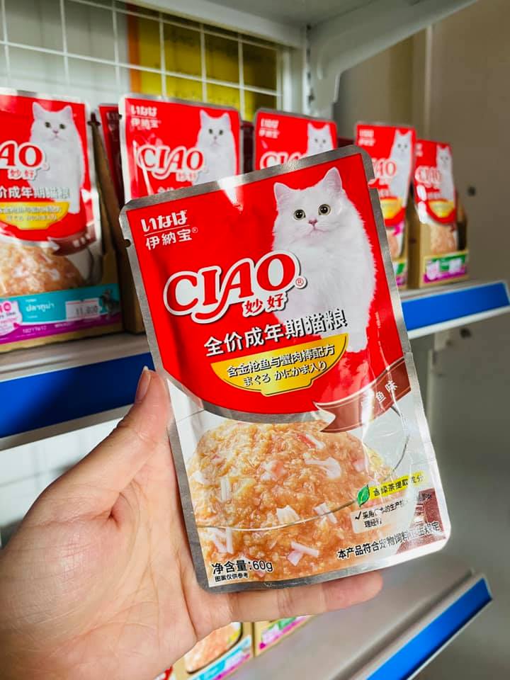 CIAO PATE GÓI 60GR CHO MÈO