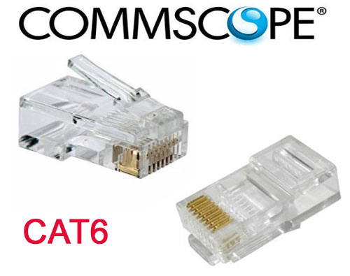 Đầu bấm Hạt mạng CAT6 SOLE Chân đồng Commscope cao cấp