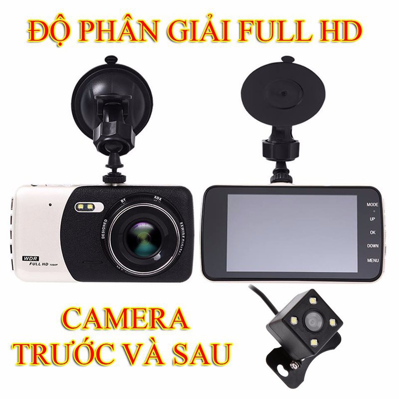 Camera hành trình xe hơi X003 HD1080 tích hợp cam lùi bảo hành 12 tháng