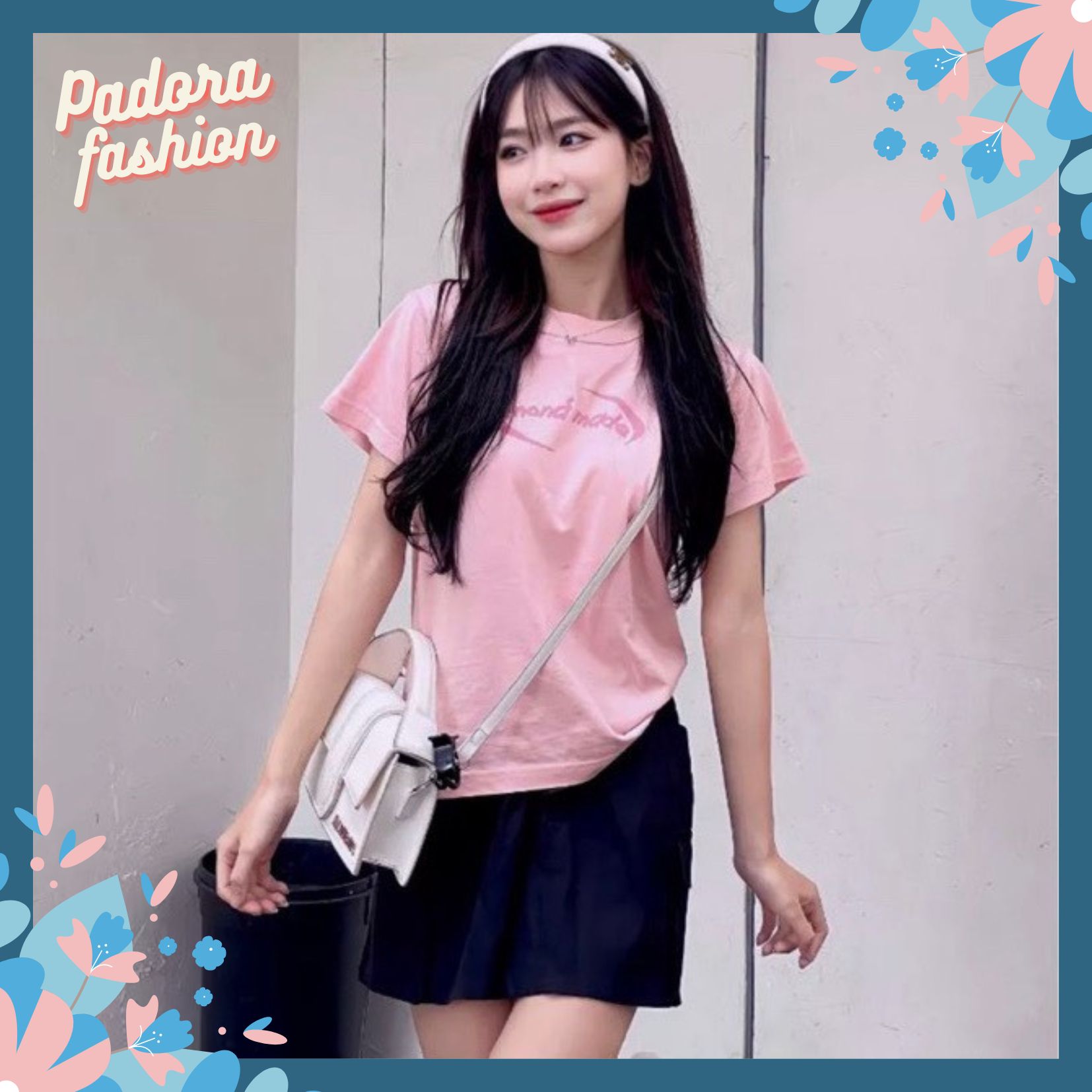 Áo babytee nữ MONÁ MADE Áo phông nữ cổ tròn chất cotton thấm hút mồ hôi Padora-A65