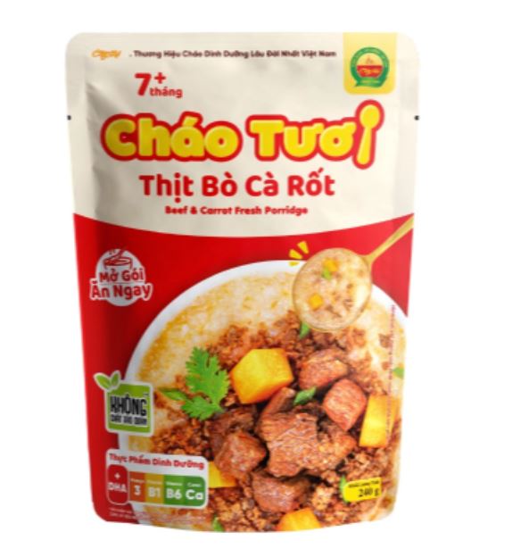 Cháo Tươi Cây Thị ăn liền đủ vị cho Bé từ 7 Tháng mẫu mới