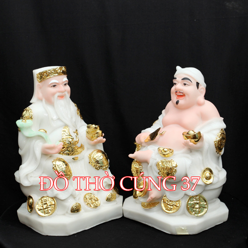 [ Cao 18 cm , 22 cm ] TƯỢNG THẦN TÀI  THỔ ĐỊA [ COMPOSITE + BỘT ĐÁ ]