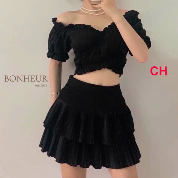 Áo croptop trễ vai siêu xinh cá tính