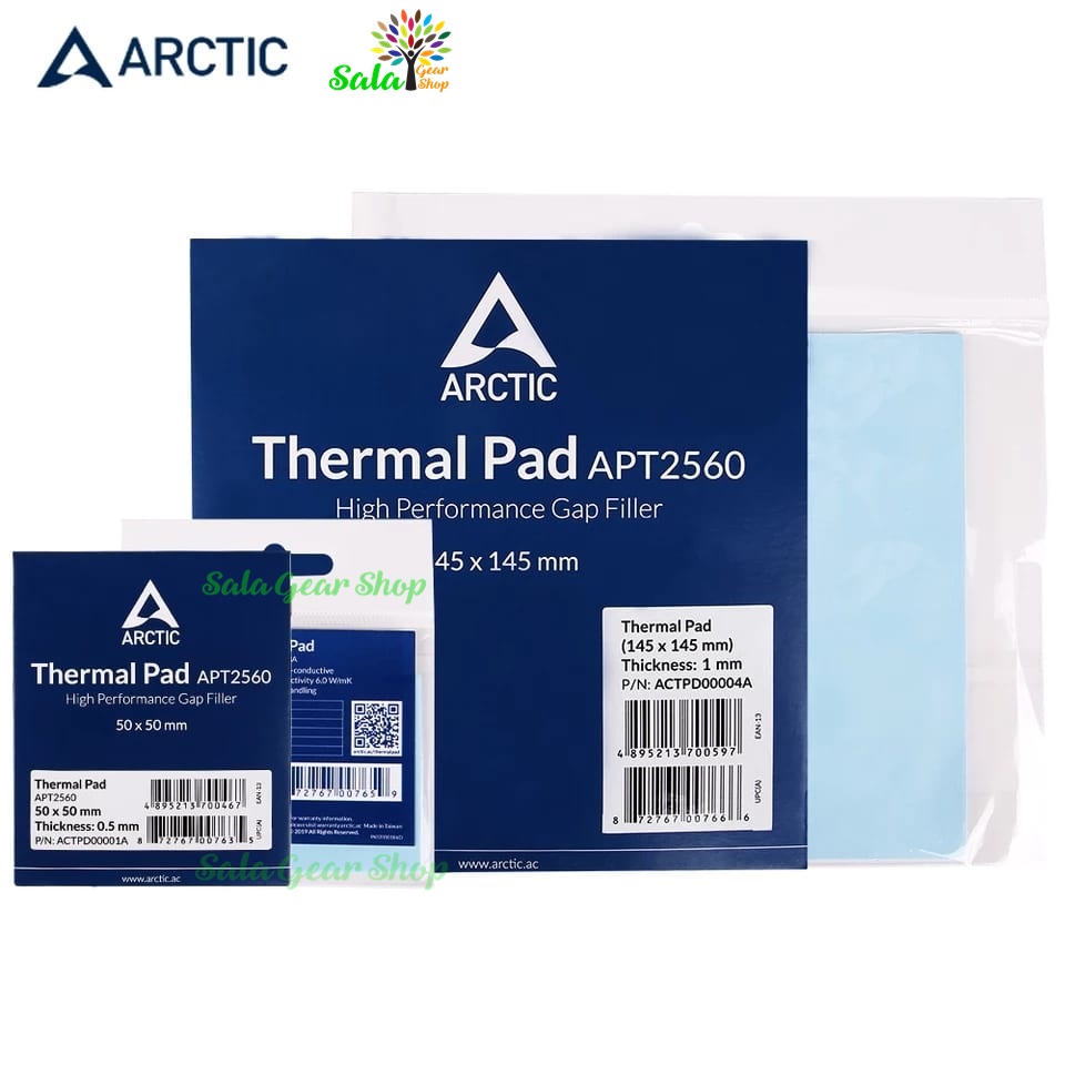 Pad tản nhiệt Arctic Thermal Pad 0.5 1  1.5mm