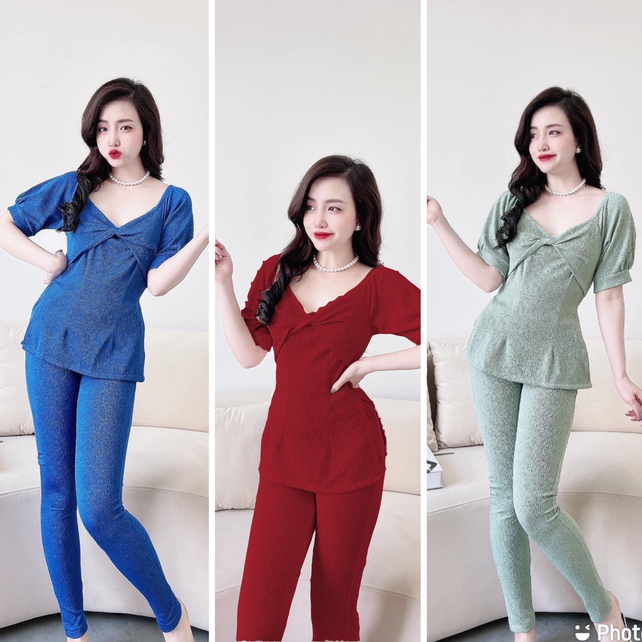 SET BỘ THUN GÂN MẶC NHÀ