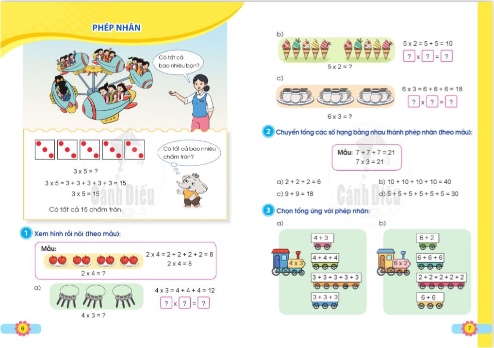 Toán lớp 2 tập 2 - Bộ Cánh Diều