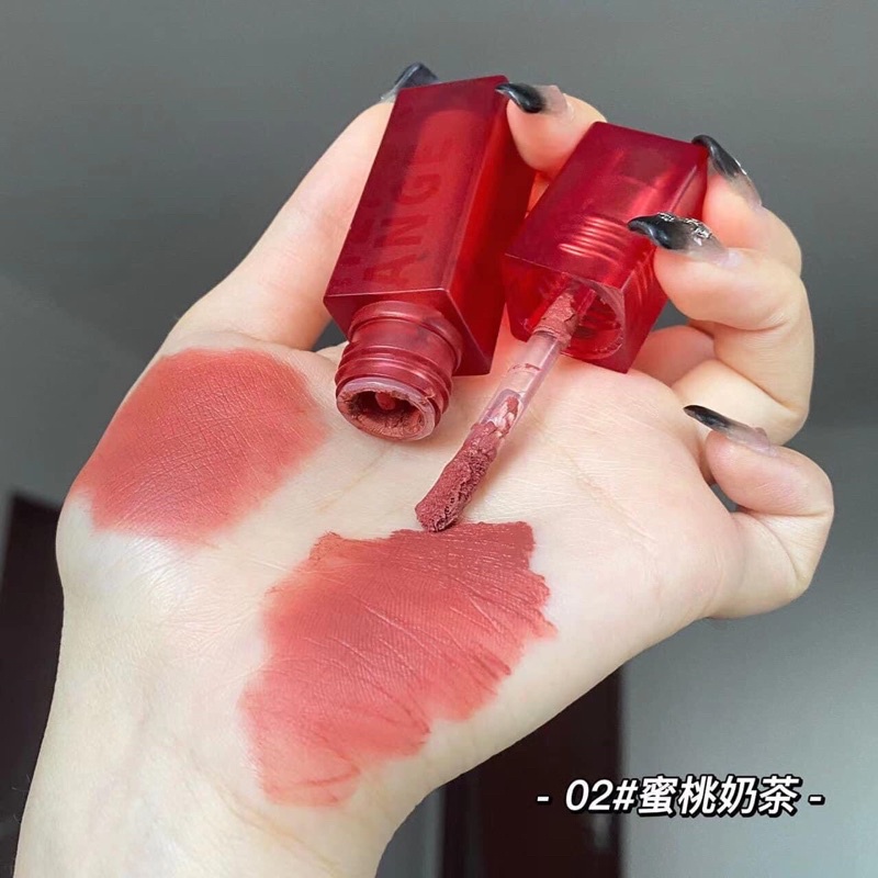 Son kem vỏ đỏ vuông HERORANGE Velvet
