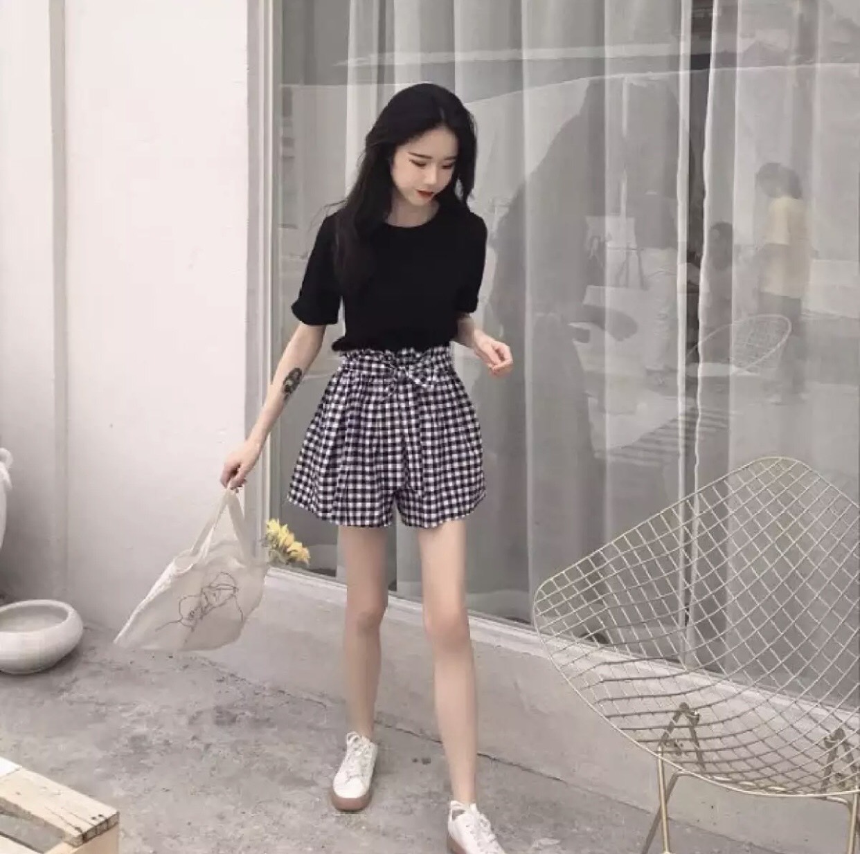 quần short nữ, quần short nữ cột nơ mới có túi xịn sò